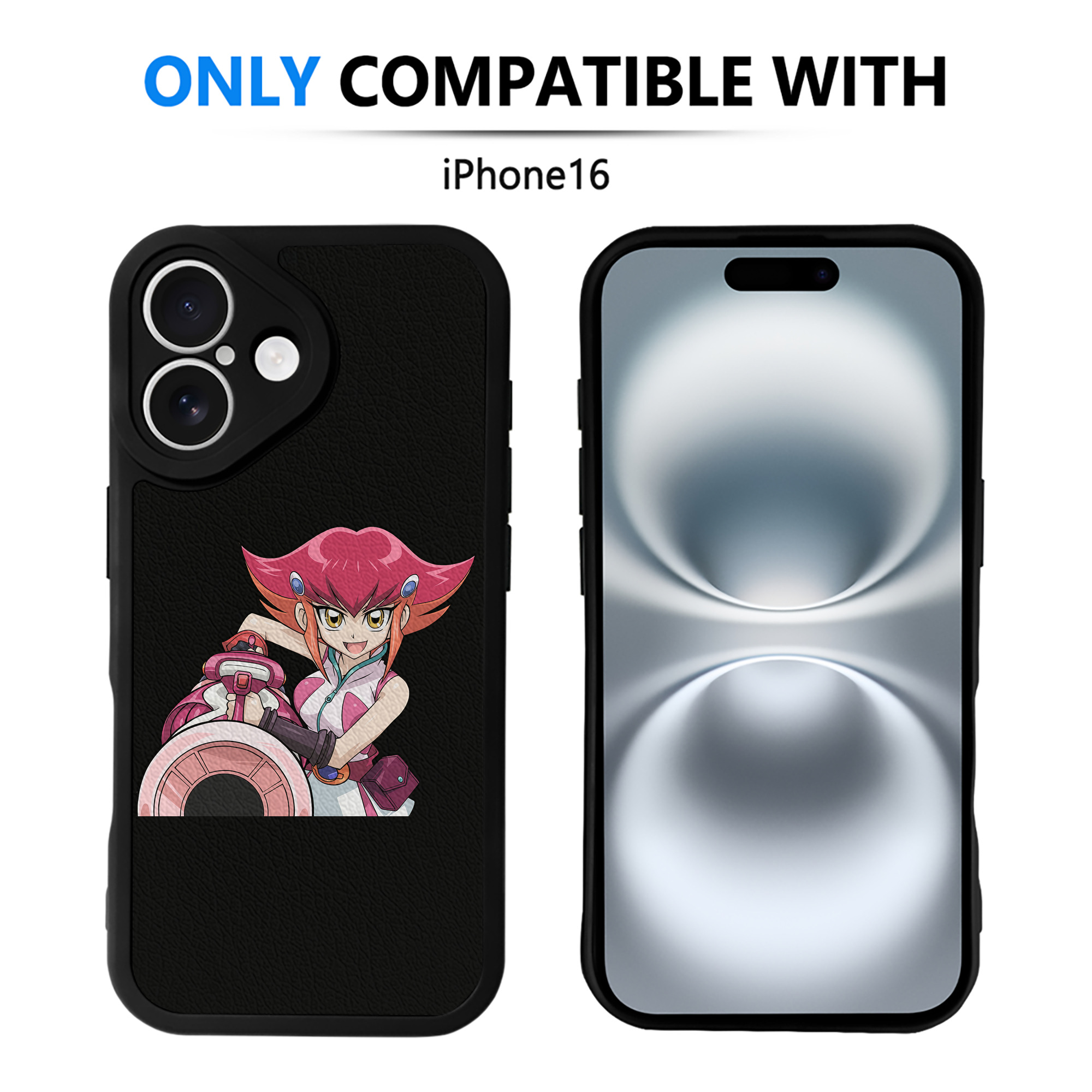 遊☆戯☆王 Yu-Gi-Oh! 【iPhone 16シリーズ対応】シリコンスマホケース（レザー調） 材質：シリコン